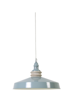 Blue Metal Round Ceiling Lamp