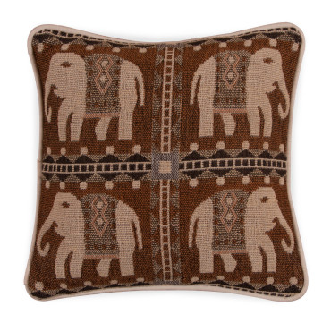 Small Jacquard Cushion - Elephant 1217 1