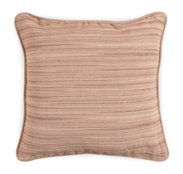 Large Jacquard Cushion - Beige Stripe 5060 1