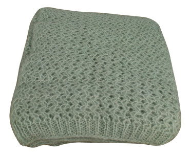 Duck Egg Ribbed Throw 1