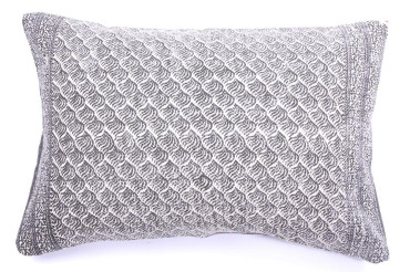 Grey Swirls Cotton Cushion 70x50cm