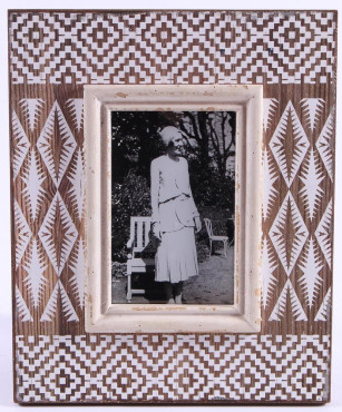 Lace Print Inspired Picture Frame