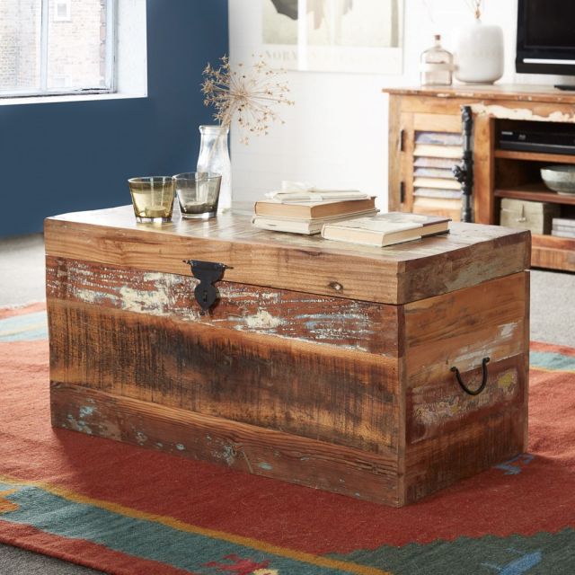 Reclaimed Indian Storage Trunk 1